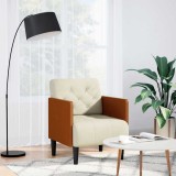 Gossi canapea scaun cu cotiere, crem, 55 cm, catifea