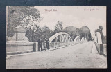 Carte Postala Veche - Targul Targu Jiu Podul Peste Jiu 1927 (VEZI DESCRIEREA), Necirculata, Fotografie