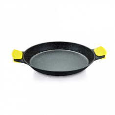 Tava paella 40cm 4,3 litri aluminiu turnat cu maner deta?abil Handy KitchenServ foto