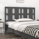 vidaXL Tăblie de pat, gri, 145,5x4x100 cm, lemn masiv de pin