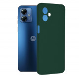 Cumpara ieftin Husa pentru Motorola Moto G14, Techsuit Soft Edge Silicone, Dark Green