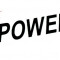 Abtibild POWER (scris negru) AN13 Mall