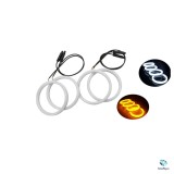Cumpara ieftin Angel Eyes LED Cotton Semnalizare BMW E46 Coupe/Cabrio Facelift (2003-2005) 6000K, 104mm