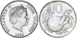 Insulele Cook 2015 - 10 cents UNC