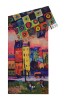 Fular tip esarfa pictata multicolor 1 , Dacali, casmir, 02 galben/oranj, Marime universala