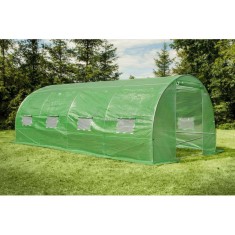 Solar gradina / Sera legume cu schelet metalic 8 x 4 x 2.5 m, teava 32 x 1.2 mm, 32 mp, polietilena 180g/m2, rezistenta la UV