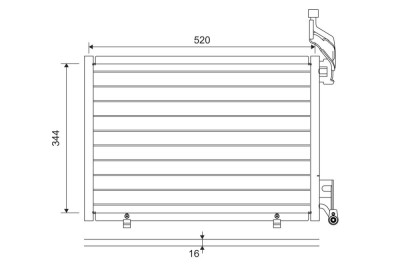 VALEO 814075 Condensator, climatizare foto