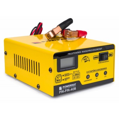 Redresor pentru acumulatori 6/12V, Powermat PM-PM-40B foto