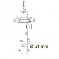Amortizor PEUGEOT 207 SW (WK) (2007 - 2016) KYB 339707