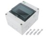 Carcasă Aparatură Modulară IP65 Gri Deschis 6 Module