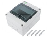 Carcasă Aparatură Modulară IP65 Gri Deschis 6 Module