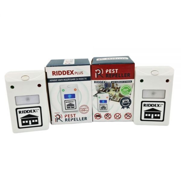 Oferta 1 + 1 Gratis Riddex Plus Pest Repeller aparat anti rozatoare furnici gandaci de bucatarie