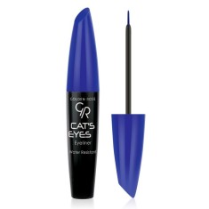 Golden Rose Cat&#039;s Eyes Liner Crema de ochi rezistenta la apa cu o pensula moale pentru aplicare precisa Negru