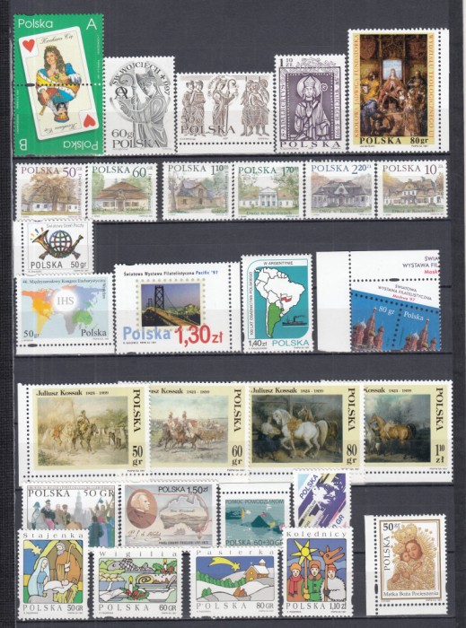 POLONIA 1997 LOT MULTIPLE SERII MNH
