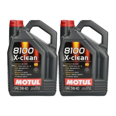 Pachet 10 litri ulei Motul 8100 X-Clean+ 5W40 , Protectie completa si performanta pentru motoare moderne foto
