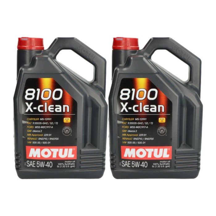 Pachet 10 litri ulei Motul 8100 X-Clean+ 5W40 , Protectie completa si performanta pentru motoare moderne