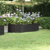 VidaXL Strat &icirc;nălțat grădină 152x80x36 cm oțel galvanizat 318916