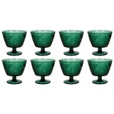 Set boluri, 8 piese, 300 ml, Sticla, Verde