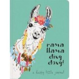 Rama Llama Ding Dong Textured Paperback Journal