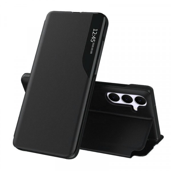 Husa pentru Samsung Galaxy S25 FE, Techsuit, eFold, Neagra