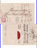 Sibiu, Hermannstadt -plic ,factura, circulatie la Viena 1872- RR