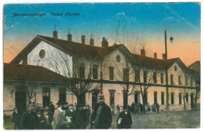 1025 - SIGHET, Maramures, Market, Romania - old postcard - used - 1918 foto