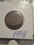 Half penny 1938, Europa