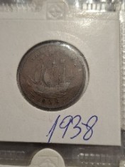 Half penny 1938 foto