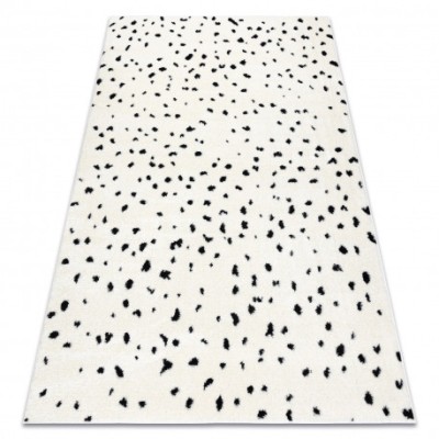 Modern covor MODE 8508 puncte crem / negru, 200x290 cm foto