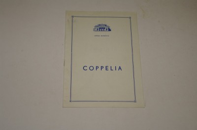 Program Opera Romana - Coppelia - 1969 foto