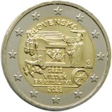 Slovacia moneda comemorativa 2 euro 2023 - 200 ani Posta rapida - UNC