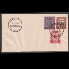 Plic Expozitie Filatelica Arad 1952 cu LP296