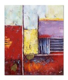 Cumpara ieftin Tablou abstract pictat manual, Fantezie, 60x50cm ulei pe panza in relief efect 3D, gata de agatat pe perete