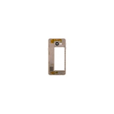 Carcasa mijloc cu geam camera / blitz , Samsung A310 Galaxy A3 (2016) Gold Orig Swap B foto