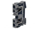 Conector Șine 0.2-16mm&sup2; 2 Borne Gri TS35