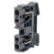 Conector Șine 0.2-16mm&sup2; 2 Borne Gri TS35