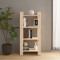 Gossi biblioteca/separator camera, 60x35x125 cm, lemn masiv de pin