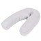 vidaXL Pernă de sarcină &icirc;n formă de J, gri, 54x(36-43) cm 132974