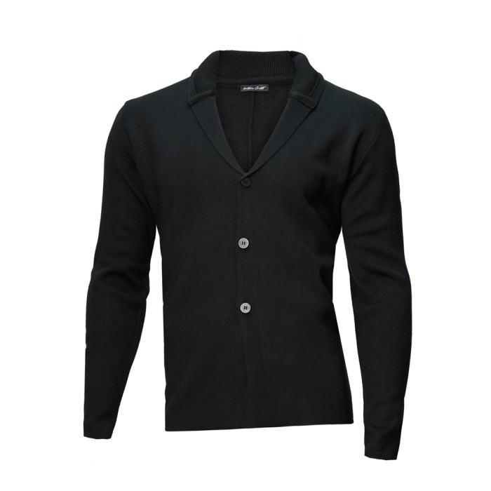 Sacou bărbați tricotat negru PL020