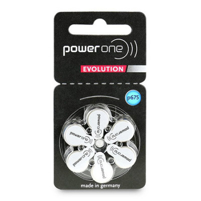 BATERII AUDITIVE POWER ONE EVOLUTION P675 BL 6 VARTA foto