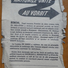 Manifest lansat de Aviatia Regala Britanica si Aviatia Statelor Unite in 1944