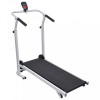 vidaXL Mini Bandă Alergat Pliabilă, 93x36cm, Negru, Manuală, Monitorizare, Design Compact, Ușor de Depozitat, Ideală Mers/Jogging
