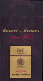 HST Pungă veche reclamă țigări Benson and Hedges