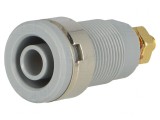 Soclu Banană 4mm 32A Gri Aurit Pe Panou
