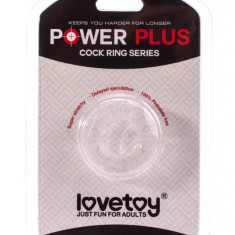 Inel Penis Power Plus Cockring 5, Transparent