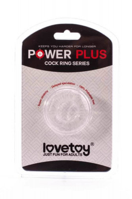 Inel Penis Power Plus Cockring 5, Transparent foto