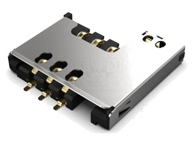 Conector Mini SIM Push-Pull SMT Gold