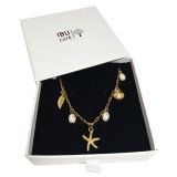 Cumpara ieftin Colier placat cu aur Summer Starfish