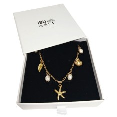 Colier placat cu aur Summer Starfish