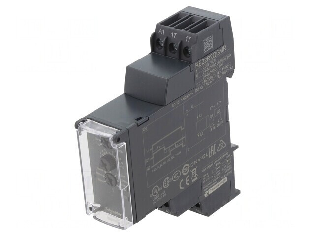 Timer RE22R2QGMR 0,05s-300h DPDT 250VAC/8A 24-240V